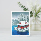 ukiyoe - hasui - No.26 Snow at Inokashira Park - Briefkaart (Staand voorkant)