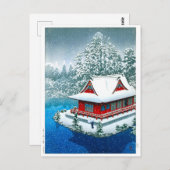ukiyoe - hasui - No.26 Snow at Inokashira Park - Briefkaart (Voorkant / Achterkant)