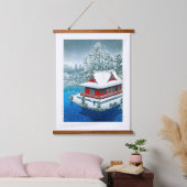 ukiyoe - hasui - No.26 Snow at Inokashira Park - Hangend Wandkleed (Slaapkamer)