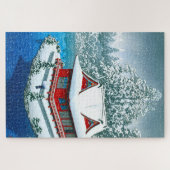 ukiyoe - hasui - No.26 Snow at Inokashira Park - Legpuzzel (Horizontaal)