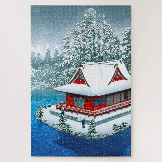 ukiyoe - hasui - No.26 Snow at Inokashira Park - Legpuzzel (Verticaal)