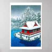 ukiyoe - hasui - No.26 Snow at Inokashira Park - Poster (Voorkant)