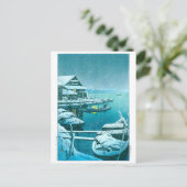 ukiyoe - hasui - No.27 Snow at Mukōjima - Briefkaart (Staand voorkant)