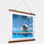 ukiyoe - hasui - No.28 Kansanomiya Shrine at ... Hangend Wandkleed (Gebogen)