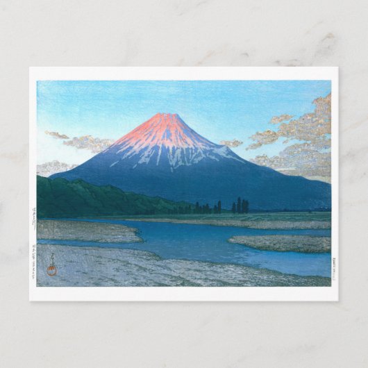 ukiyoe - hasui - No.30 The Fuji River - Briefkaart (Voorkant)
