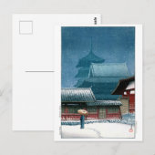 ukiyoe - hasui - No.31 Tennoji Temple in Osaka - Briefkaart (Voorkant / Achterkant)