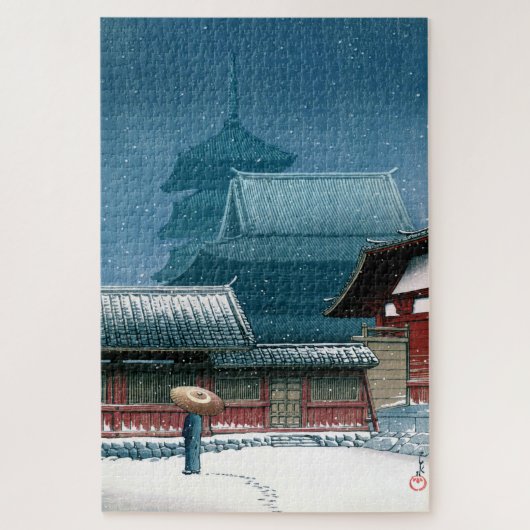 ukiyoe - hasui - No.31 Tennoji Temple in Osaka - Legpuzzel (Verticaal)