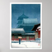ukiyoe - hasui - No.31 Tennoji Temple in Osaka - Poster (Voorkant)