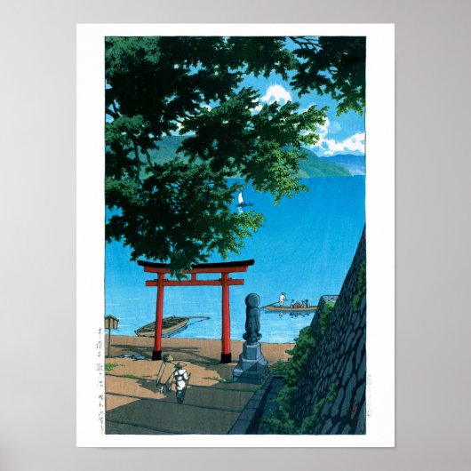 ukiyoe - hasui - No.32 Chuzenji, Utagahama - Poster (Voorkant)