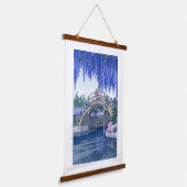 ukiyoe - hasui - No.34 Wisteria at Kameido - Hangend Wandkleed (Gebogen)