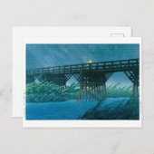 ukiyoe - hasui - No.35 Evening douche bij Imai.. Briefkaart (Voorkant / Achterkant)