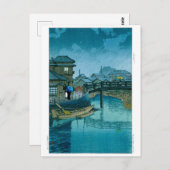 ukiyoe - hasui - No.39 Shinagawa - Briefkaart (Voorkant / Achterkant)