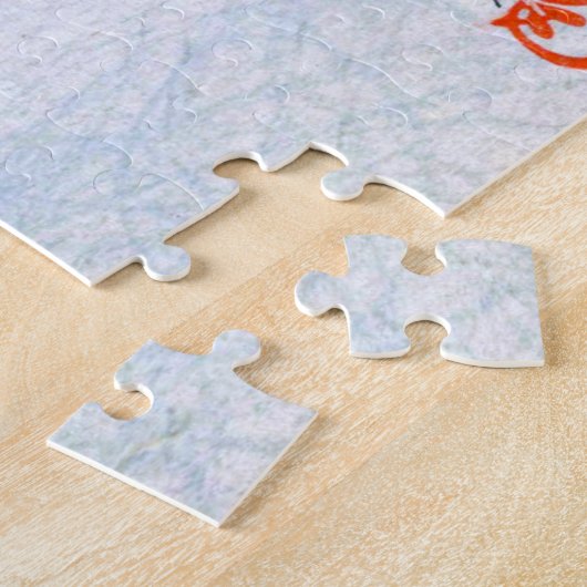 ukiyoe - hasui - No.3 Snow at Tsukishima - Legpuzzel (Zijkant)