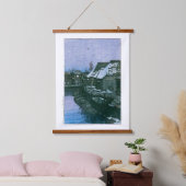 ukiyoe - hasui - No.41 Lingering Snow at Urayasu - Hangend Wandkleed (Slaapkamer)