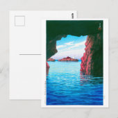 ukiyoe - hasui - No.47 Kojaku Cavern, Oga ... Briefkaart (Voorkant / Achterkant)