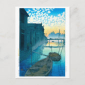 ukiyoe - hasui - No.48 Morning on the Daikon Wharf Briefkaart (Voorkant)