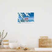 ukiyoe - hasui - No.4 Snow at Itsukushima - Poster (Keuken)