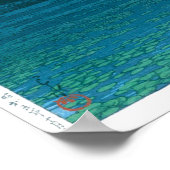 ukiyoe - hasui - No.6 Sanpoji Pond (Shakujii) - Poster (Hoek)