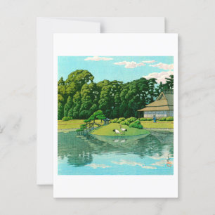 ukiyoe hasui Nr50 Okayama Korakuen Briefkaart