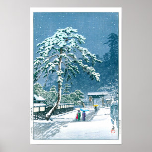 ukiyoe - hasui - Nr.12 De Hommonji-tempel, … Poster