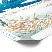 ukiyoe - hasui - Nr.13 Senzoku Pond - Poster (Hoek)