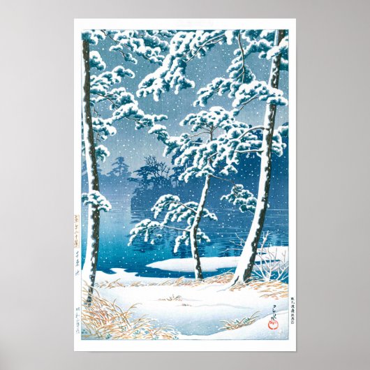 ukiyoe - hasui - Nr.13 Senzoku Pond - Poster (Voorkant)