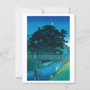 ukiyoe Hasui Nr 55 Takinogawa en Halve Maan Briefkaart