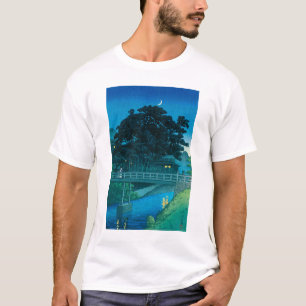 ukiyoe Hasui Nr 55 Takinogawa en Halve Maan T-shirt