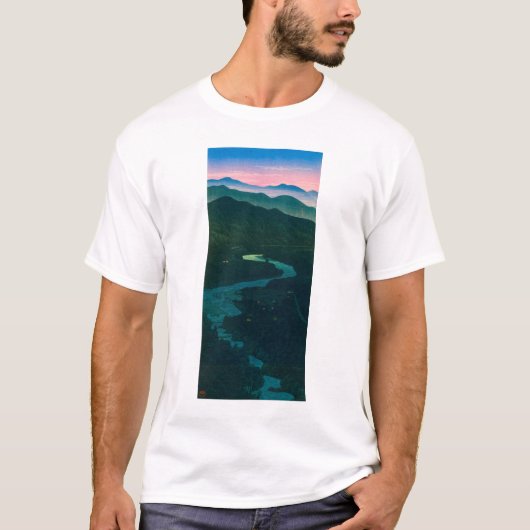 ukiyoe hasui Nr 58 Etchu’s Ioritani Pas T-shirt (Voorkant)