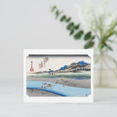 ukiyoe Hiroshige No.09-2 Odawara Briefkaart (Staand voorkant)