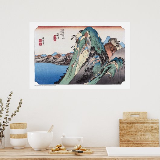 ukiyoe - Hiroshige - No.10 Hakone - Poster (Keuken)
