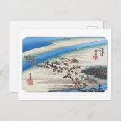 ukiyoe Hiroshige No.23 Shimada Briefkaart (Voorkant / Achterkant)