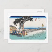 ukiyoe Hiroshige No.27 Fukuroi Briefkaart (Voorkant / Achterkant)