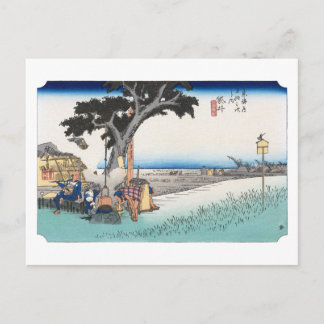 ukiyoe Hiroshige No.27 Fukuroi Briefkaart