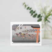 ukiyoe - Hiroshige - No.41 Miya - Briefkaart (Staand voorkant)