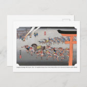 ukiyoe - Hiroshige - No.41 Miya - Briefkaart (Voorkant / Achterkant)