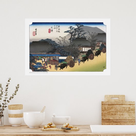 ukiyoe - Hiroshige - No.53 Ōtsu - Poster (Keuken)
