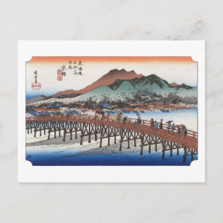 ukiyoe Hiroshige No.54 Keishi Briefkaart