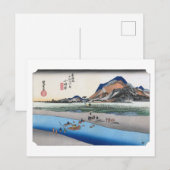 ukiyoe Hiroshige nr.09-1 Odawara Briefkaart (Voorkant / Achterkant)
