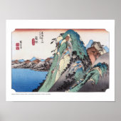 ukiyoe - Hiroshige - Nr.10 Hakone - Poster (Voorkant)