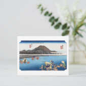 ukiyoe Hiroshige nr.19 Fuchu Briefkaart (Staand voorkant)