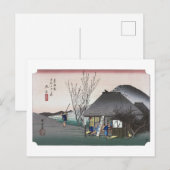 ukiyoe Hiroshige Nr.20 Mariko Briefkaart (Voorkant / Achterkant)