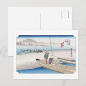 ukiyoe Hiroshige Nr.28 Mitsuke Briefkaart (Voorkant / Achterkant)
