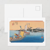 ukiyoe Hiroshige Nr.31 Arai Briefkaart (Voorkant / Achterkant)