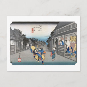 ukiyoe Hiroshige nr.35 Goyu Briefkaart