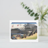 ukiyoe Hiroshige nr.53 Ōtsu Briefkaart (Staand voorkant)