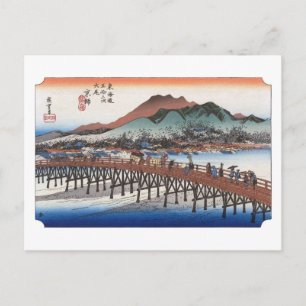 ukiyoe Hiroshige Nr.54 Keishi Briefkaart