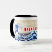 ukiyoe - Hokusai : No21 Great Wave - Mok (Voorkant links)