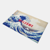 ukiyoe - Hokusai : No.21 Great Wave - Deurmat (Schuin)