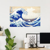 ukiyoe - Hokusai : No.21 Great Wave - Poster (Thuiskantoor)